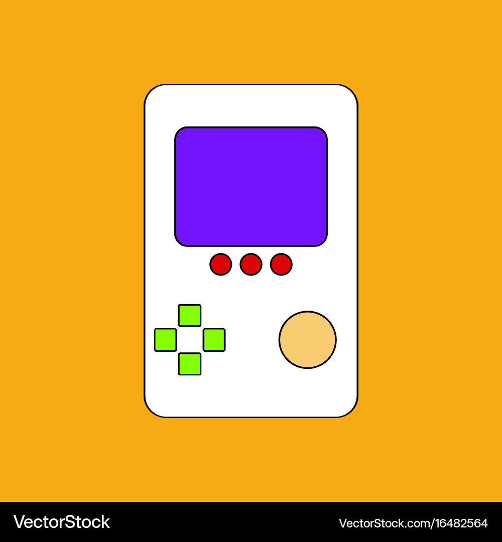 Flat icon design collection tetris portable game vector image