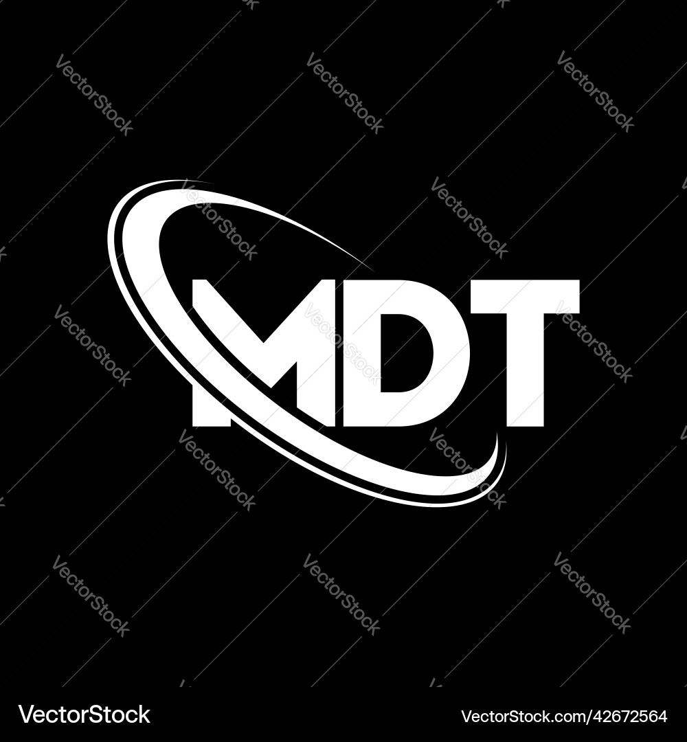 Mdt logo letter design – Royalty-Free Vector | VectorStock