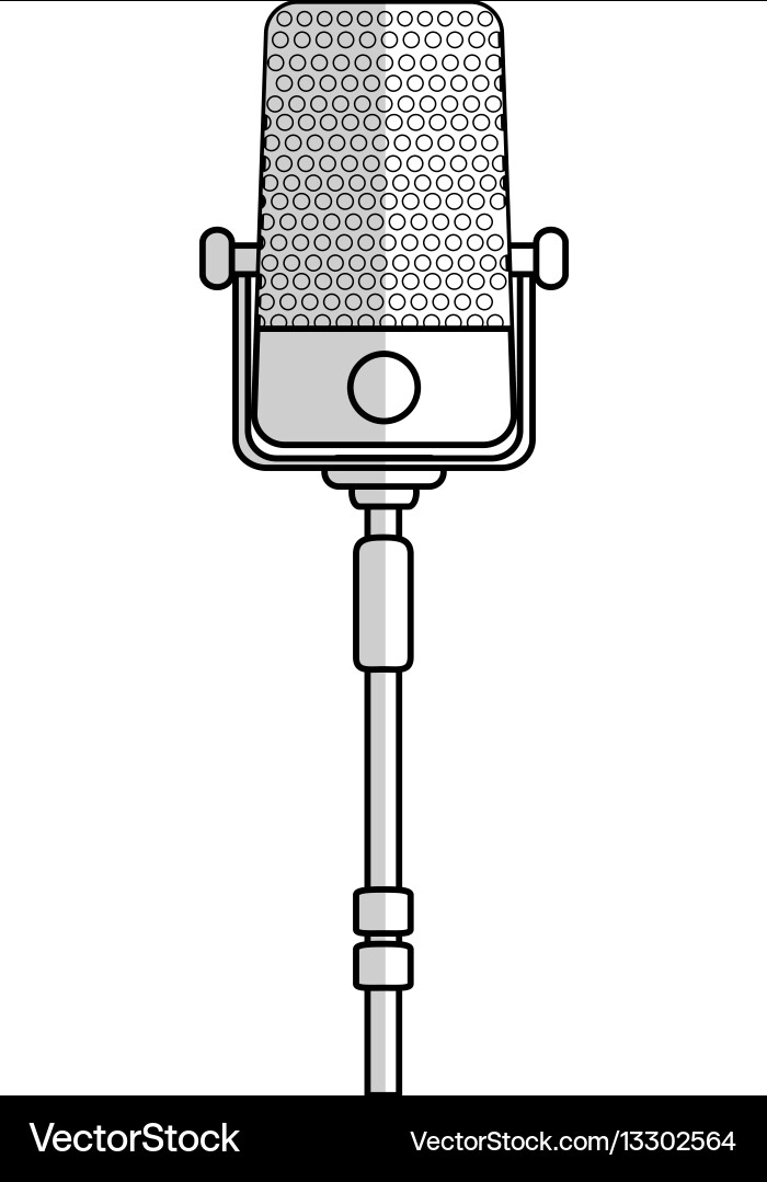 Microphone icon image Vector Image