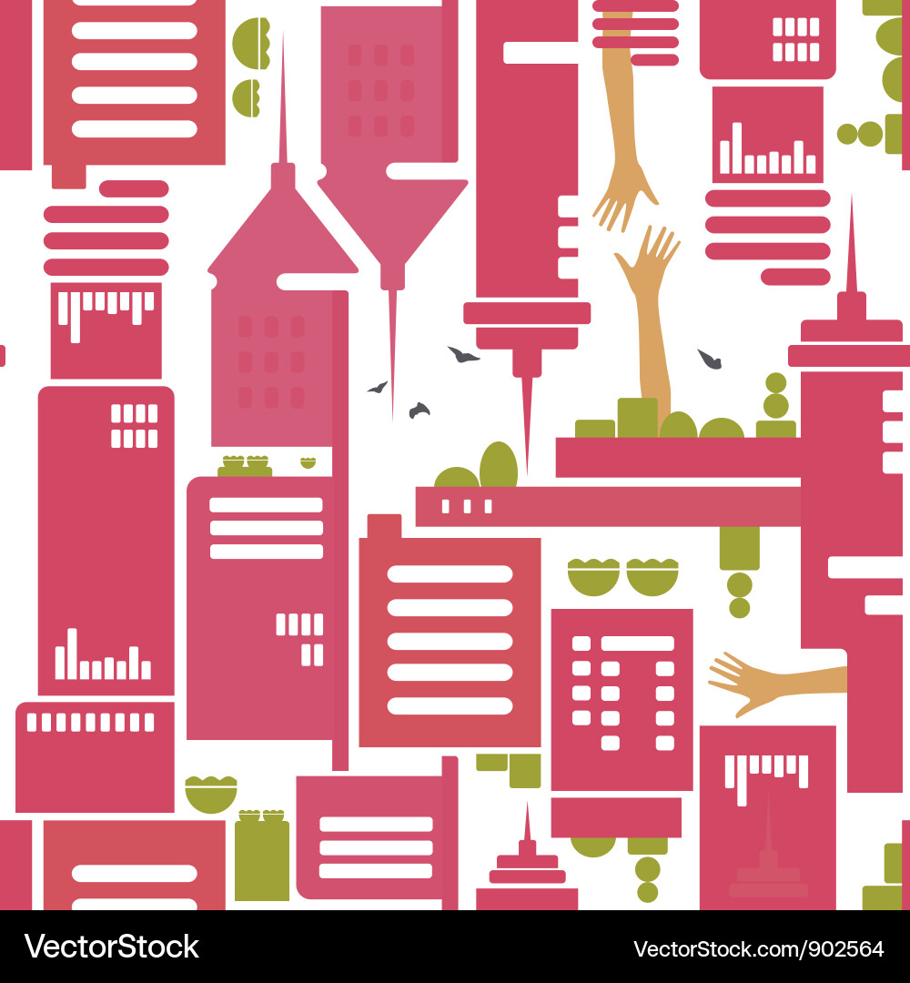 Modern Cityscape Pattern Vector Image