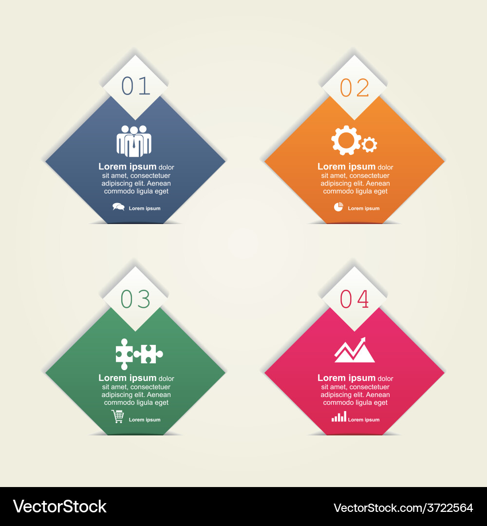 Modern Workflow Layout Vector Image