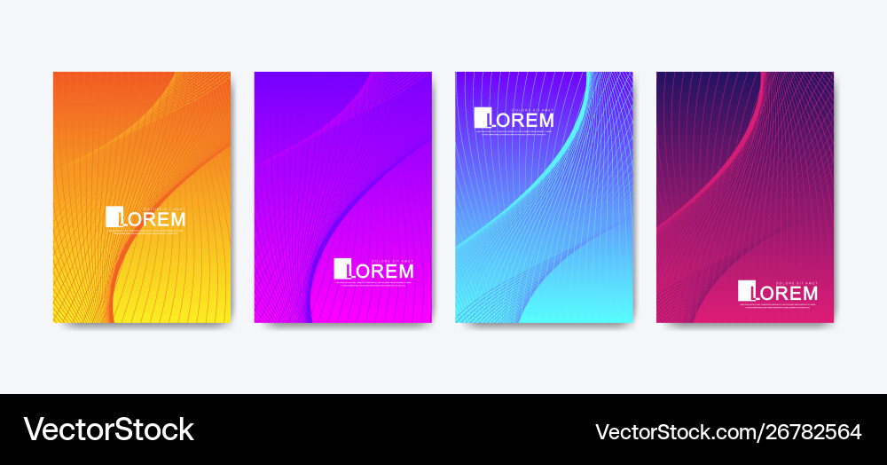Moderne bunte helle abstrakte Gradientenlinie Moderne bunte helle abstrakte Gradientenlinie vektorbild