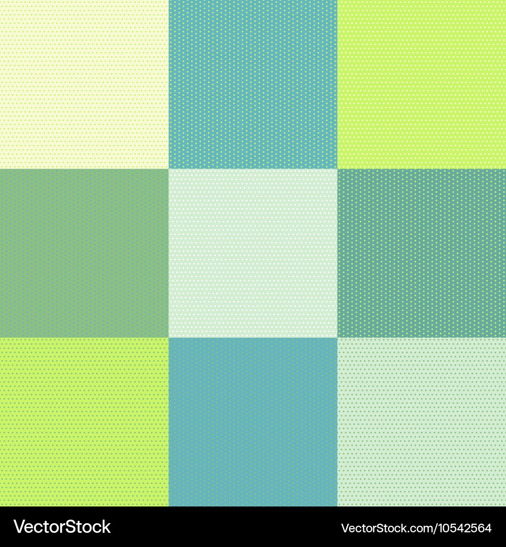 Polka dot seamless pattern or background set vector image