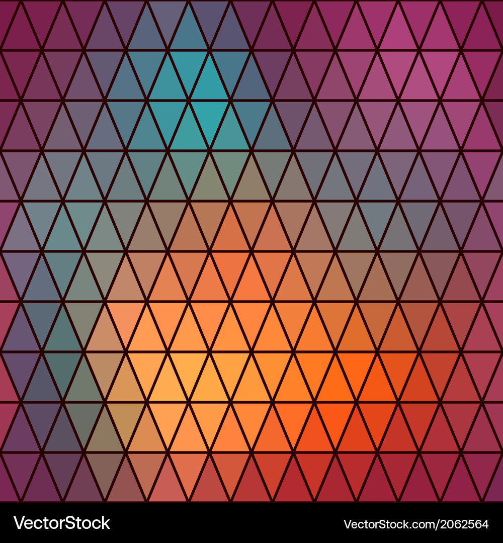 Retro pattern of geometric shapes triangle vector image
