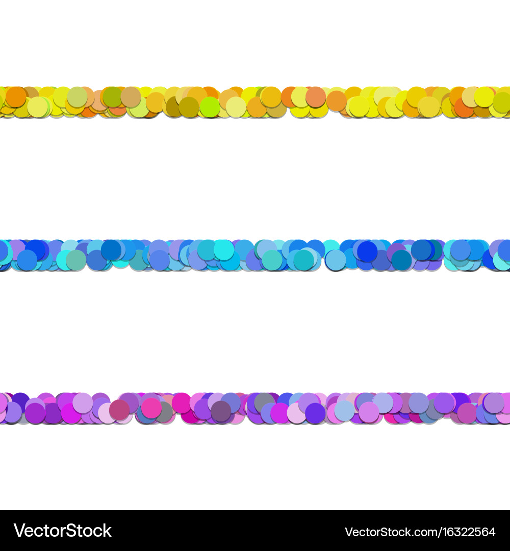 Seamless random circle pattern paragraph dividing Vector Image