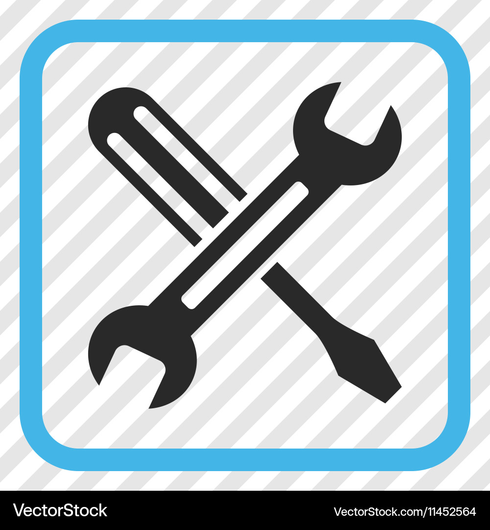 Tuning icon in a frame Vector Image