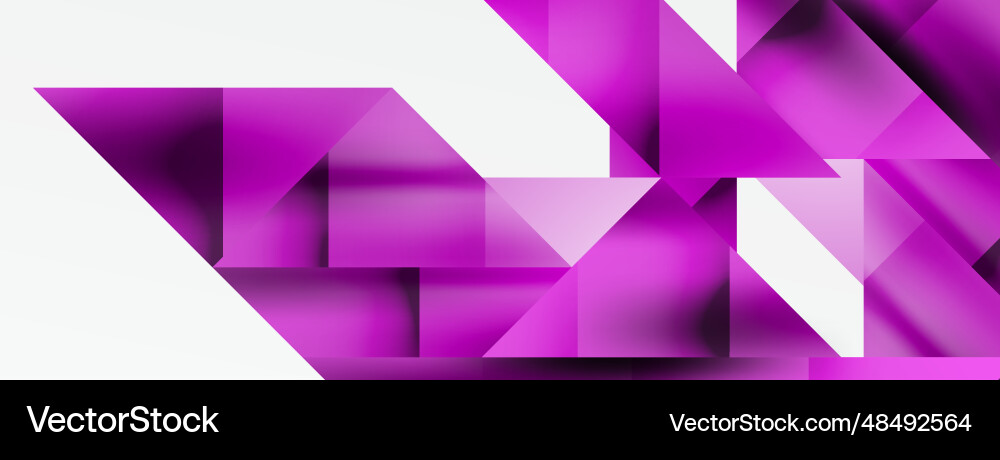 Vivid abstraction unfolds triangles in seamless Vector Image