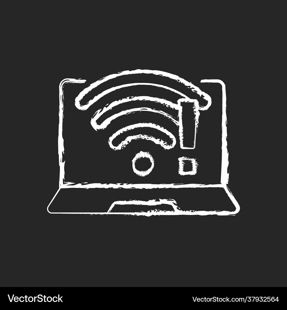 Wi-Fi Connection Error Icon vector image