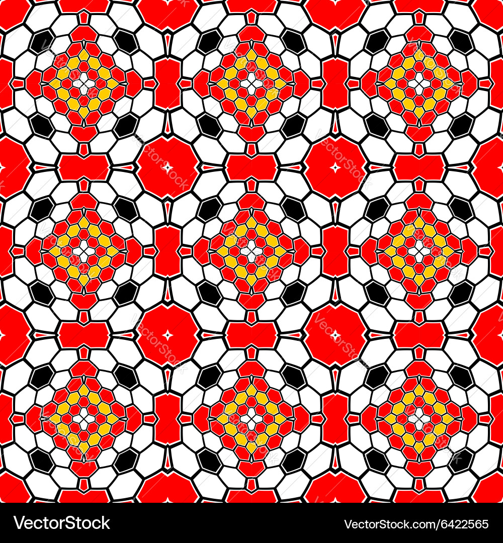 Design seamless colorful mosaic pattern vector image