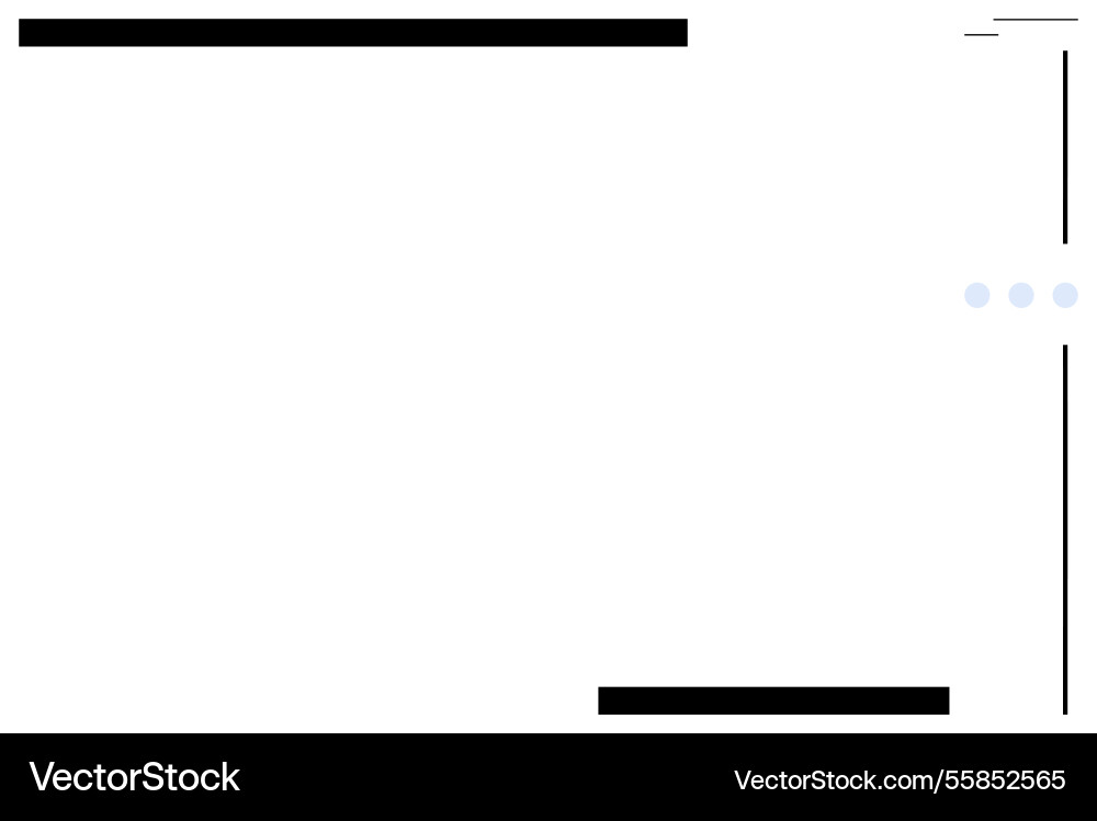 Minimalistic geometric frame with horizontal Minimalistic geometric frame with horizontal vector image