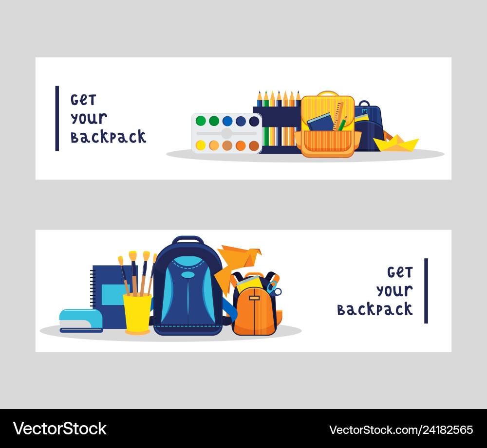 School supplies education schooling School supplies education schooling vector image