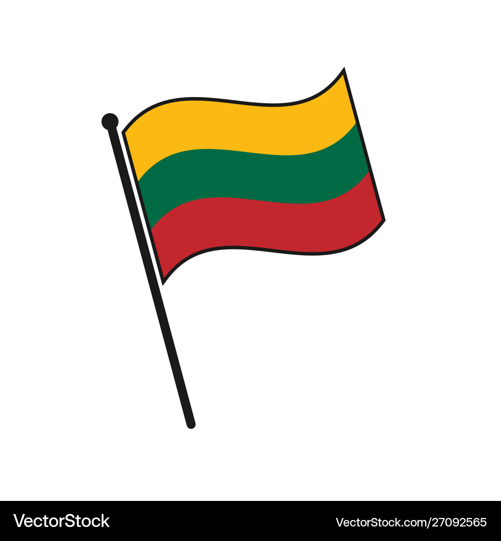 Simple flag icon Simple flag icon vector image