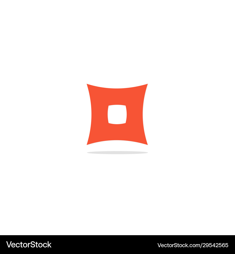 Square abstract geometry logo Royalty Free Vector Image
