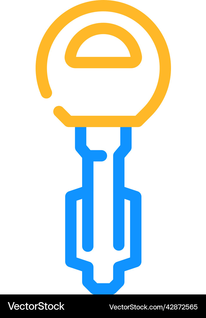 Tibble key color icon Tibble key color icon vector image