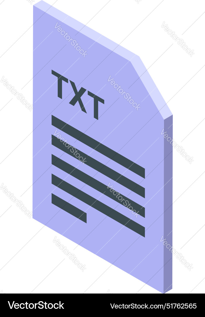 Txt file format icon representing text document Txt file format icon representing text document vector image
