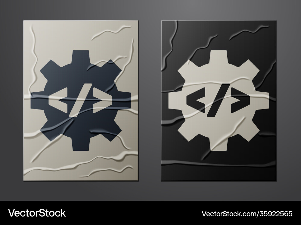 White web design and front end development icon White web design and front end development icon vector image