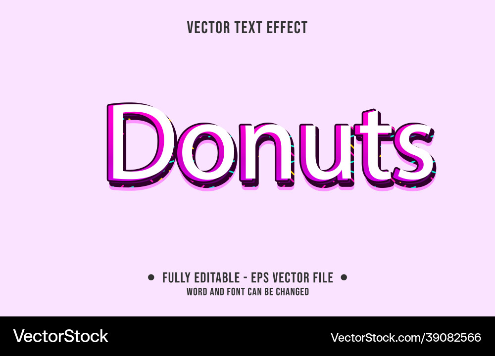 3D Gradient Text Effect - Digital & Print vector image