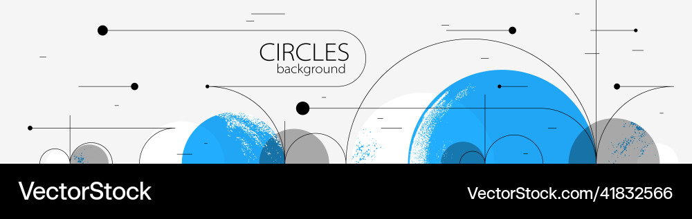 Abstract circles and lines background geometric Abstract circles and lines background geometric Vector Image