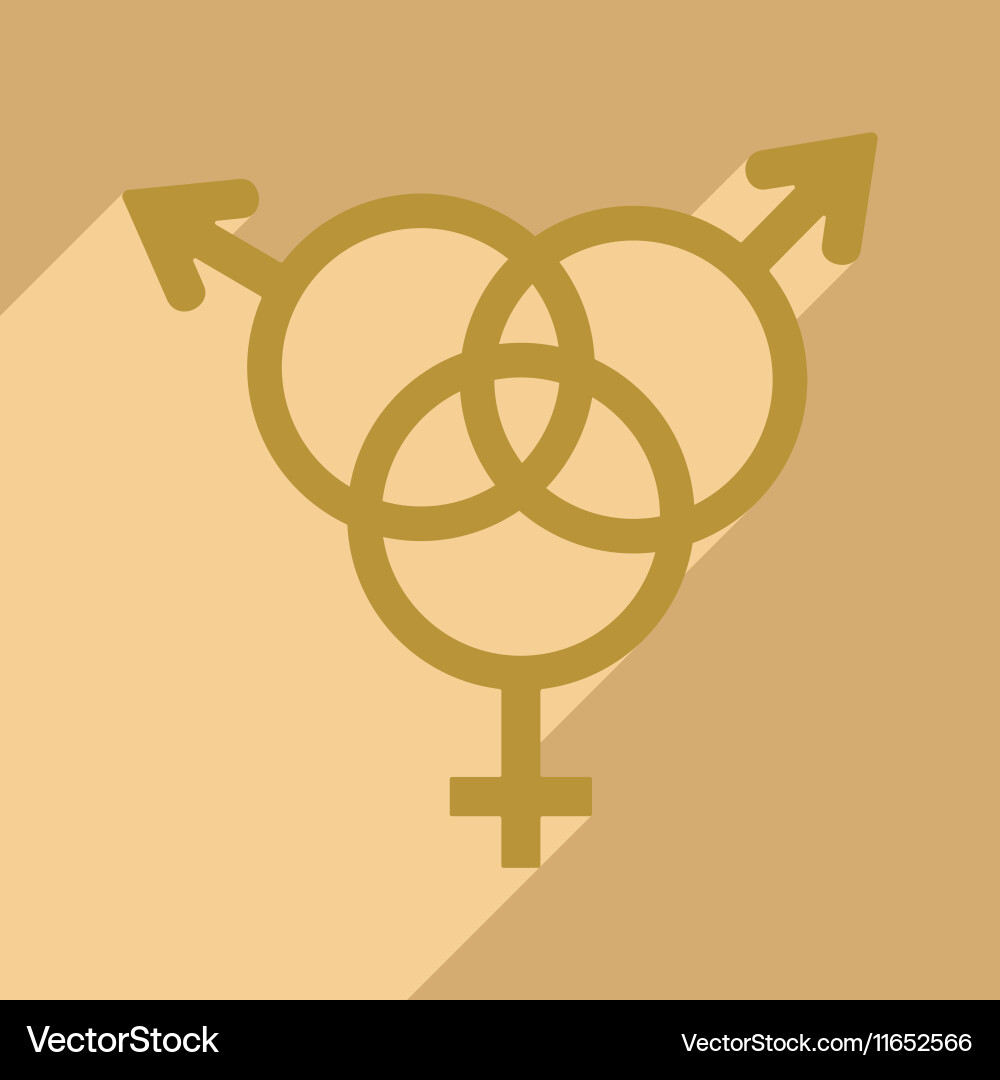 Flat with shadow icon and mobile application vector image