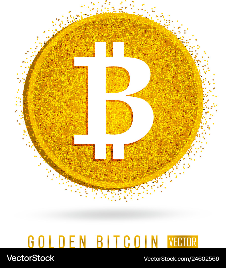 Letter b - the financial sign bitcoin – Royalty-Free Vector | VectorStock