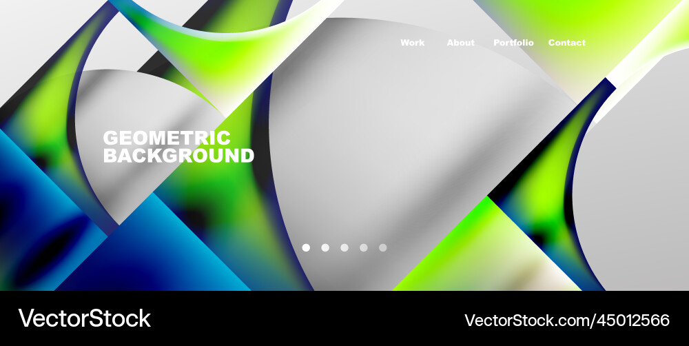 Overlapping circles abstract background template Vector Image