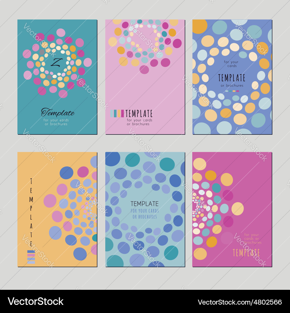 Pastel Circle Pattern Vector Image