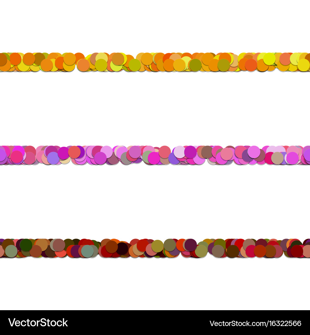 Repeatable circle pattern text dividing line vector image