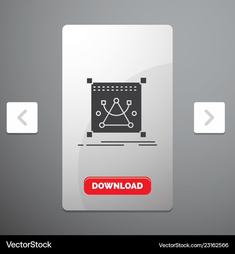 Resize Glyph Icon - Edit Object vector image