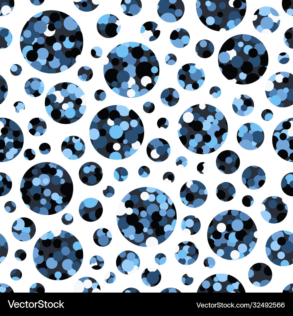 Seamless pattern texture with large and small vector image