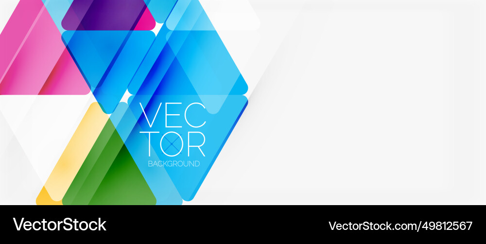 Abstract background color transparent triangles Abstract background color transparent triangles Vector Image