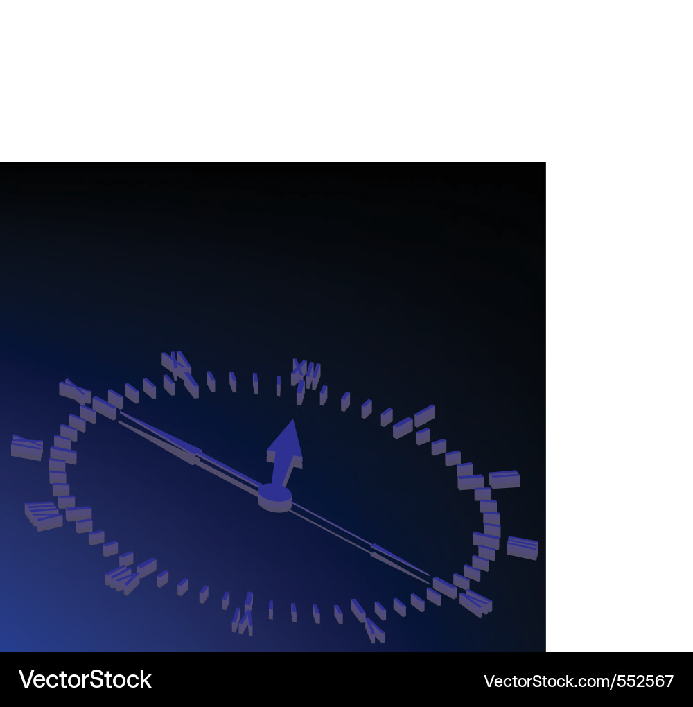 Blue Clock Background Vector Image