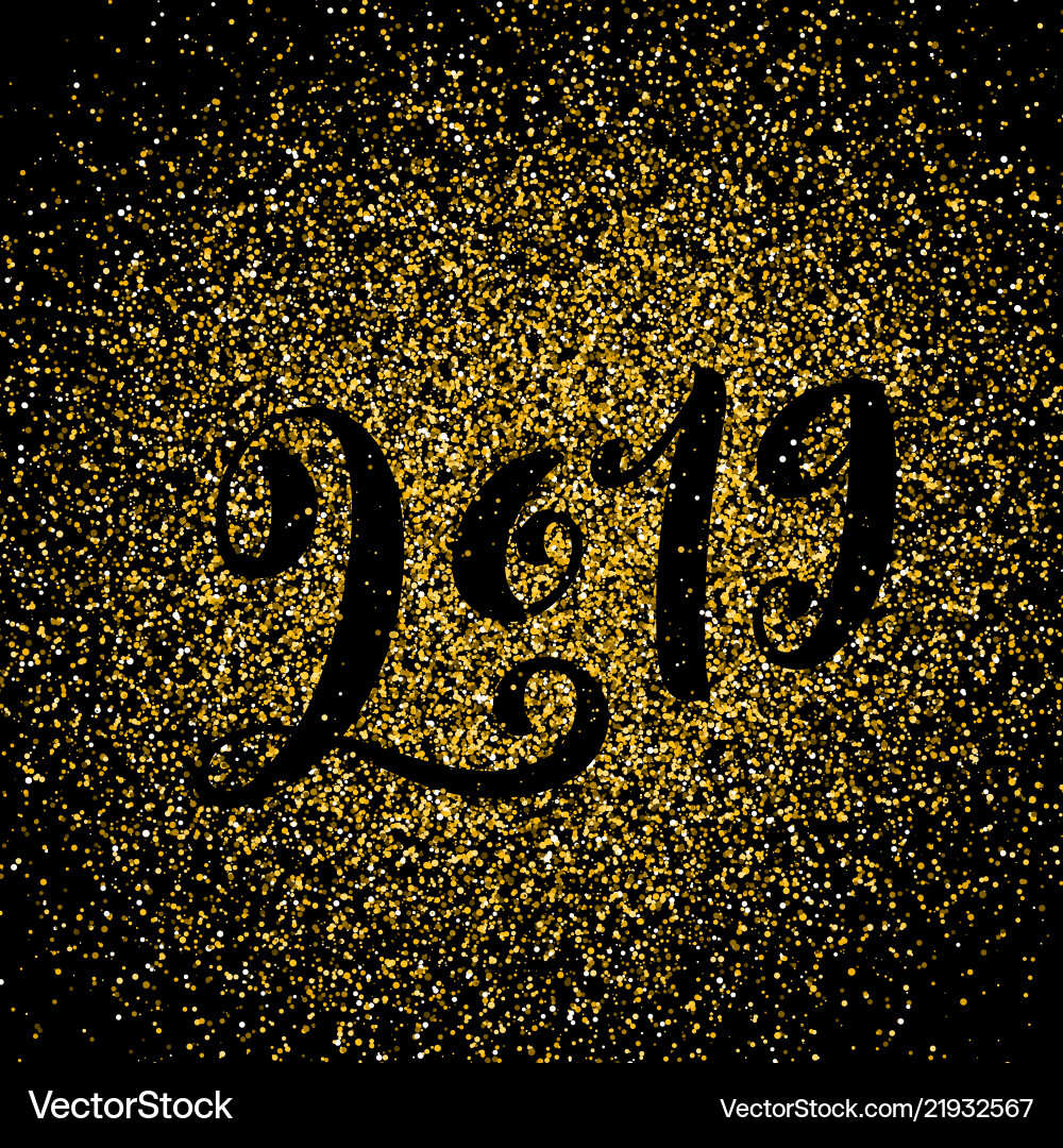 Happy new 2019 year greeting Happy new 2019 year greeting vector image