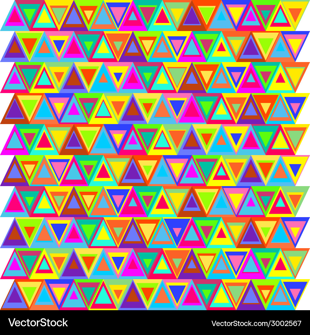 Seamless nested triangle pattern vector image