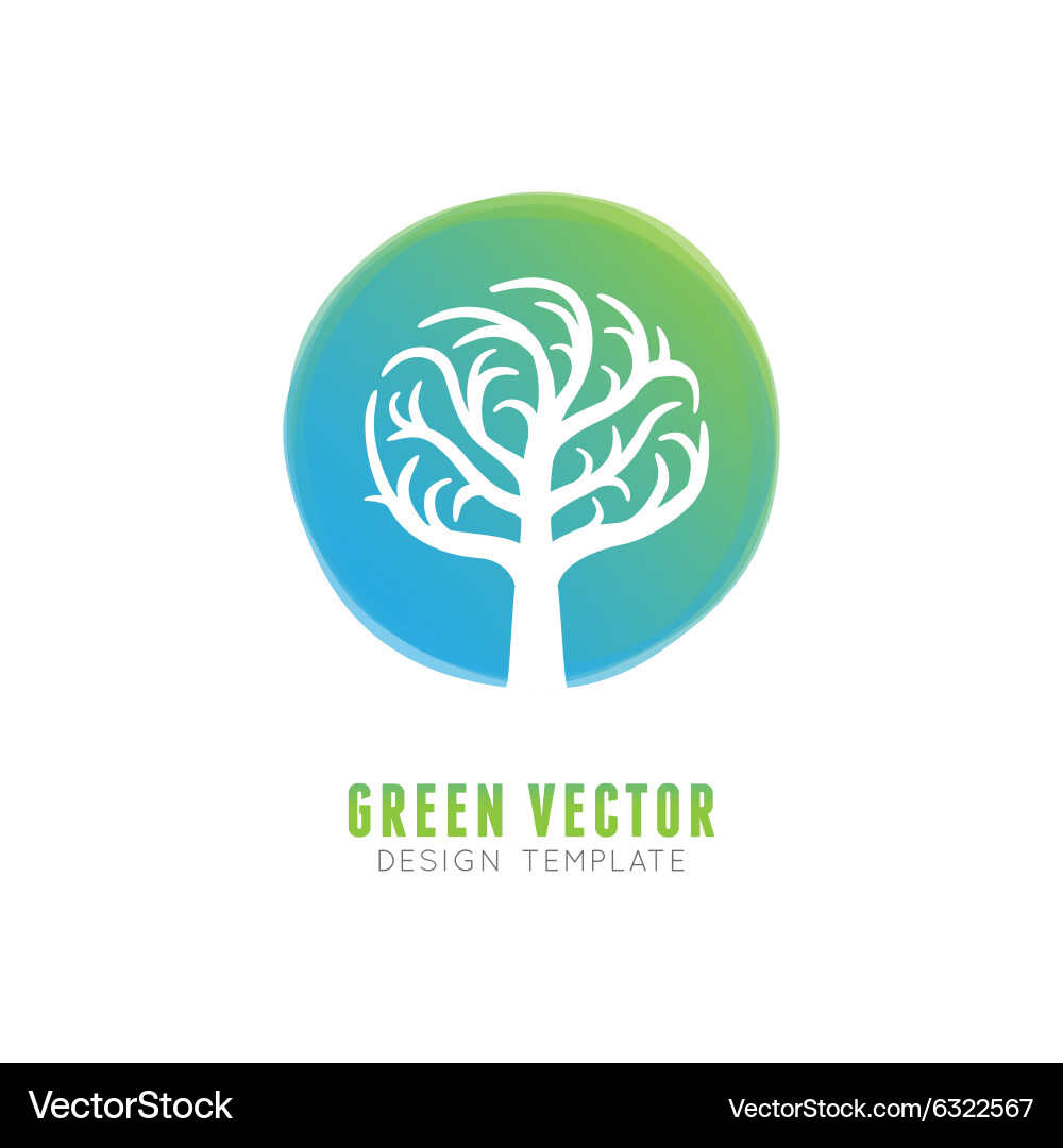 Tree logo concept and design element Vector Image
