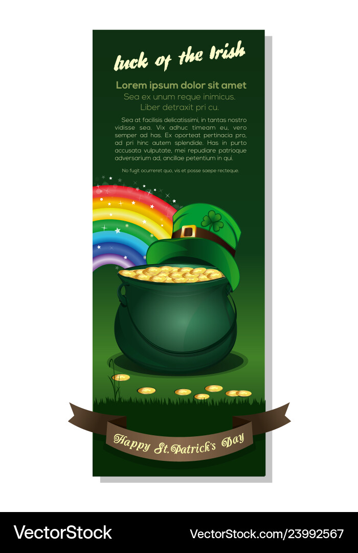 Vertikale Banner für st patricks Tag Vertikale Banner für st patricks Tag vektorbild