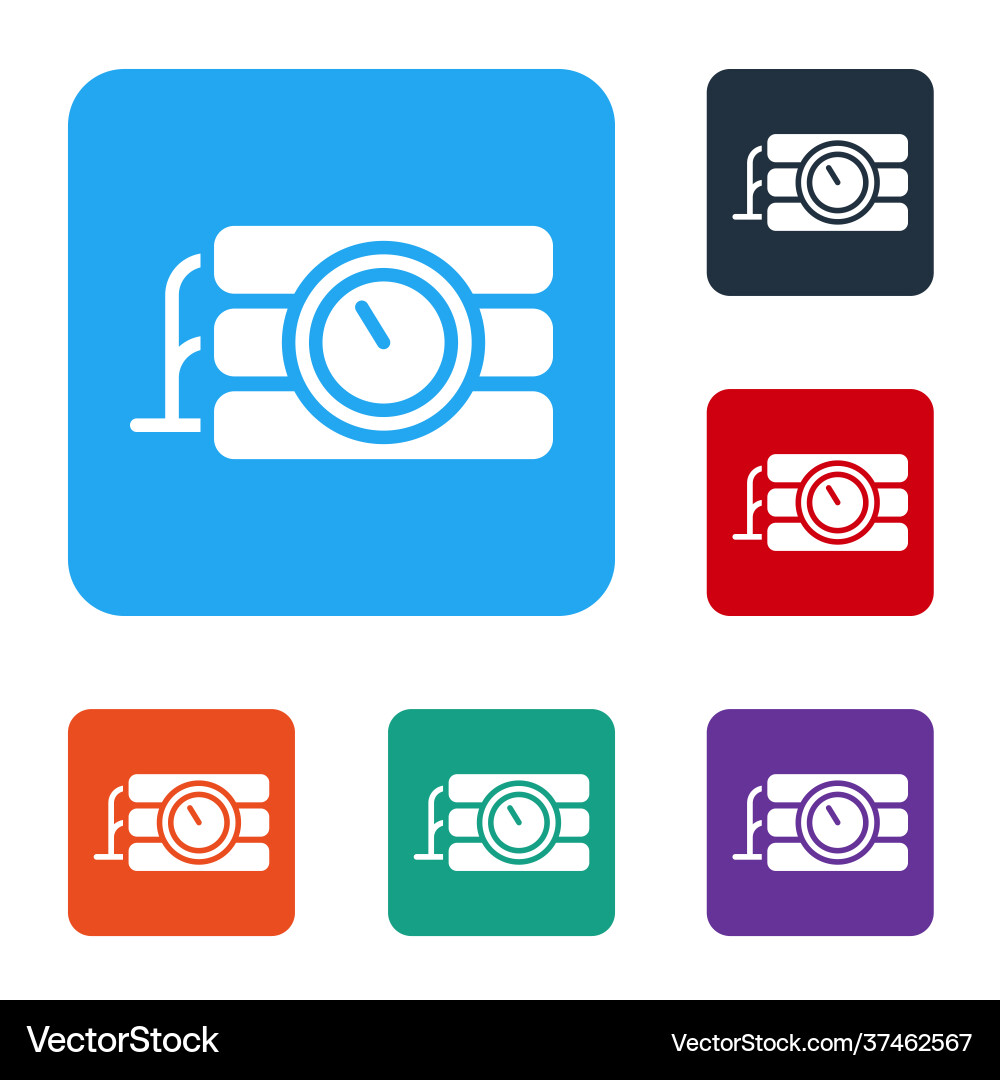White detonate dynamite bomb stick and timer clock White detonate dynamite bomb stick and timer clock vector image