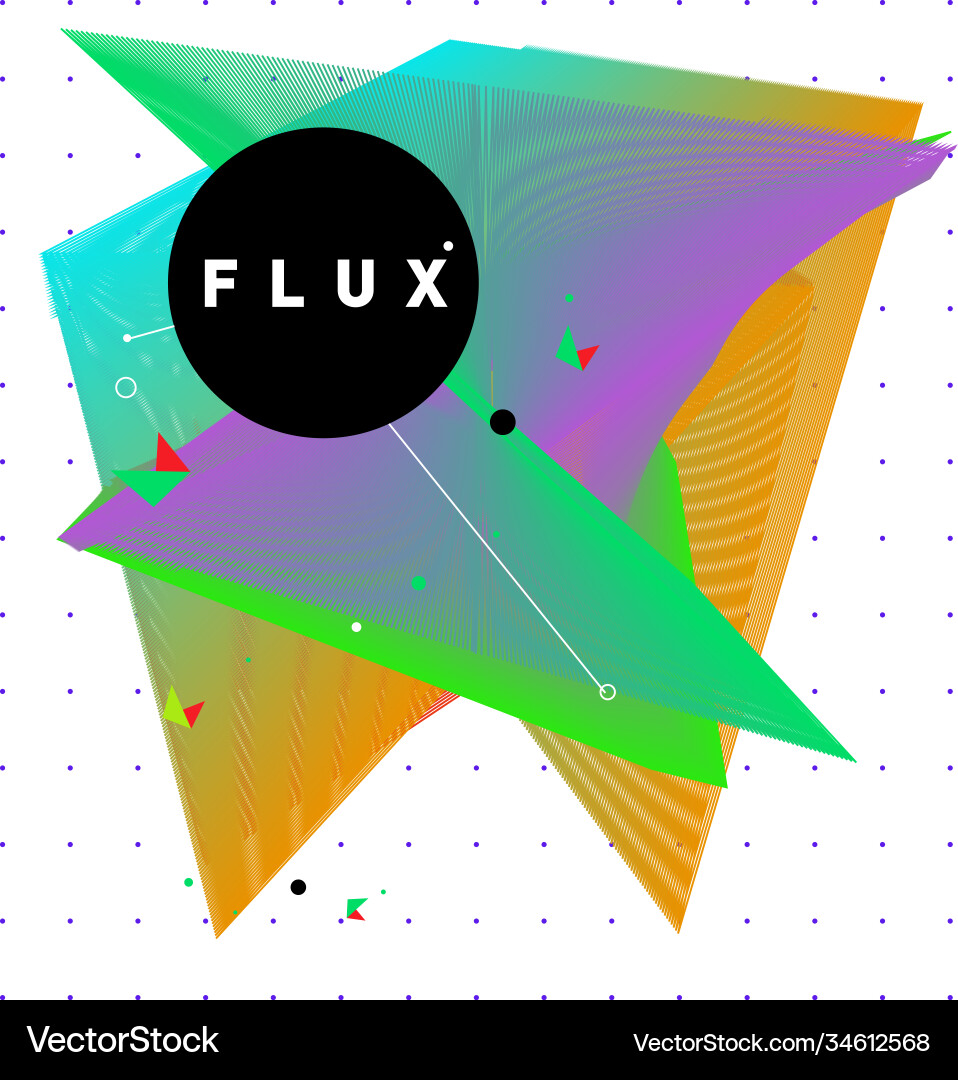 3d colorful wave background dynamic flux effect 3d colorful wave background dynamic flux effect Vector Image