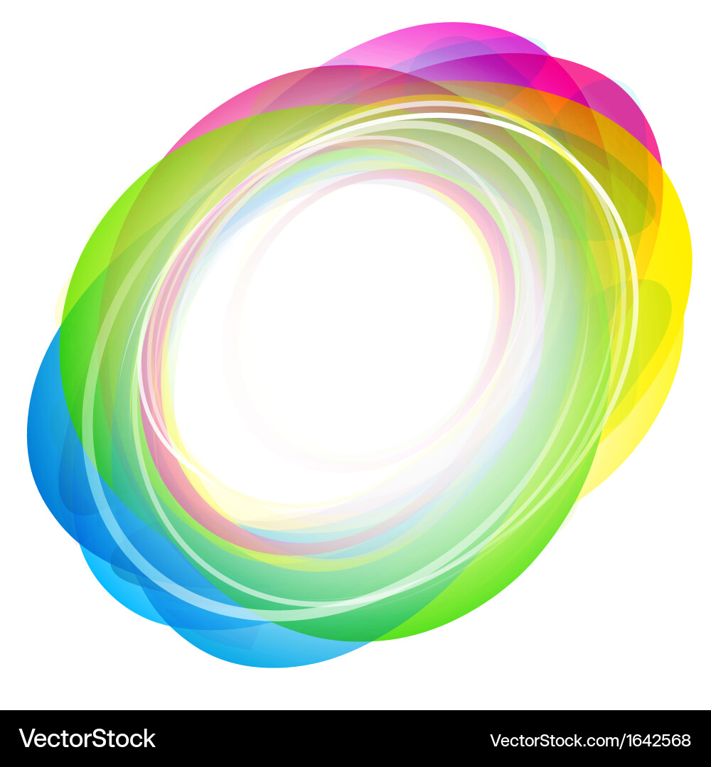 Abstract color shape Vector Image