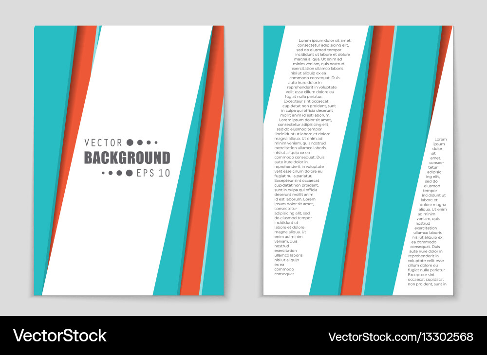 Abstract layout background set for art Vector Image