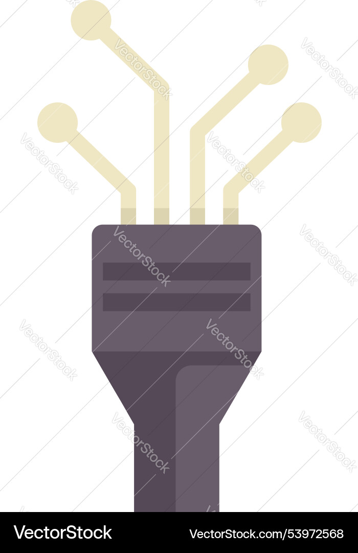 Electronic chip creating artificial intelligence Electronic chip creating artificial intelligence vector image