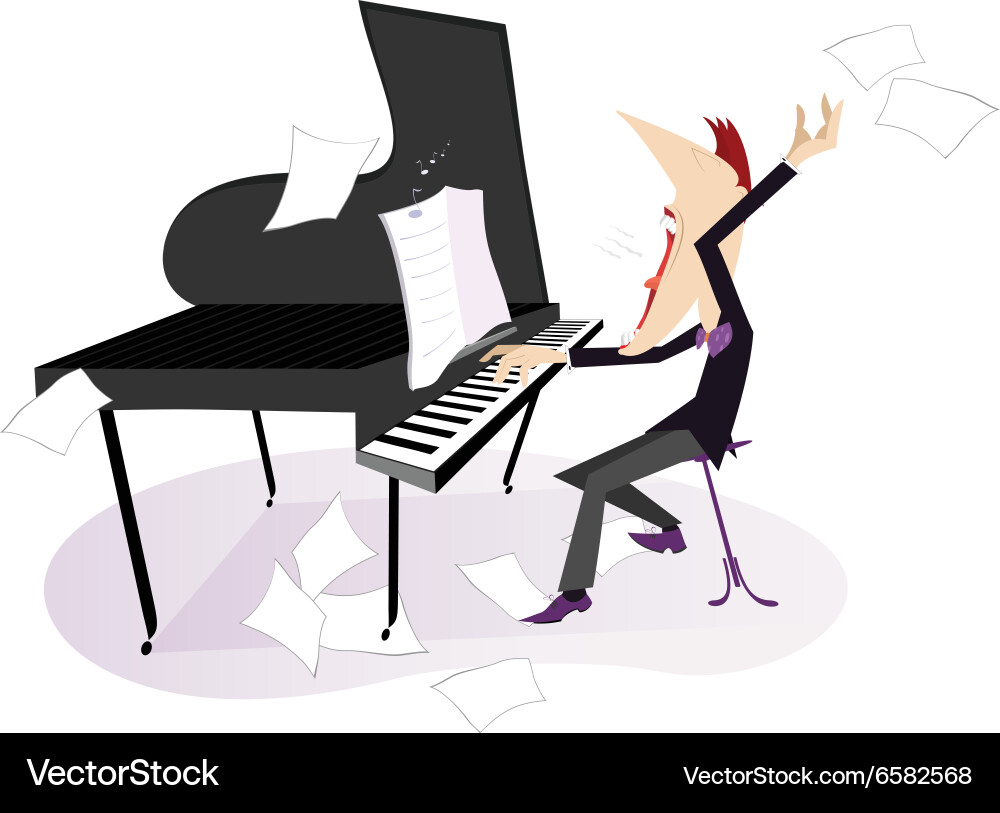 Expressive composer Vector Image