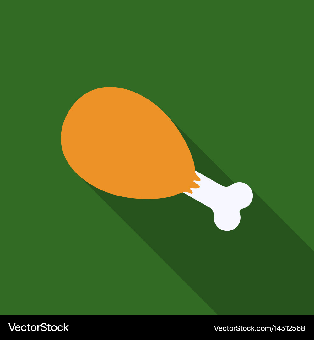 Ham icon in flat style for web vector image