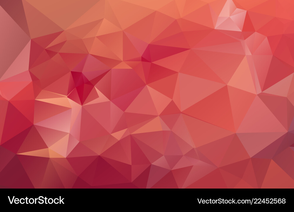 Light red polygonal which consist of triangles Light red polygonal which consist of triangles vector image