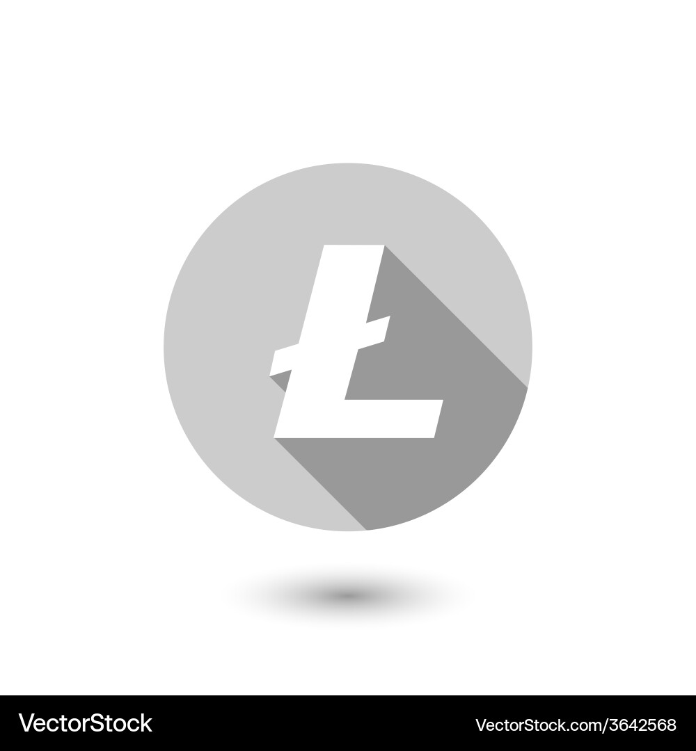 Litecoin Cryptocurrency Icon – Royalty-Free Vector | VectorStock