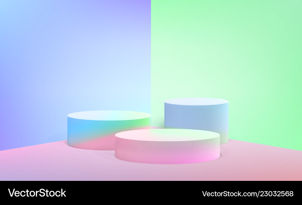 Podium scene pillar stand pastel background Podium scene pillar stand pastel background vector image