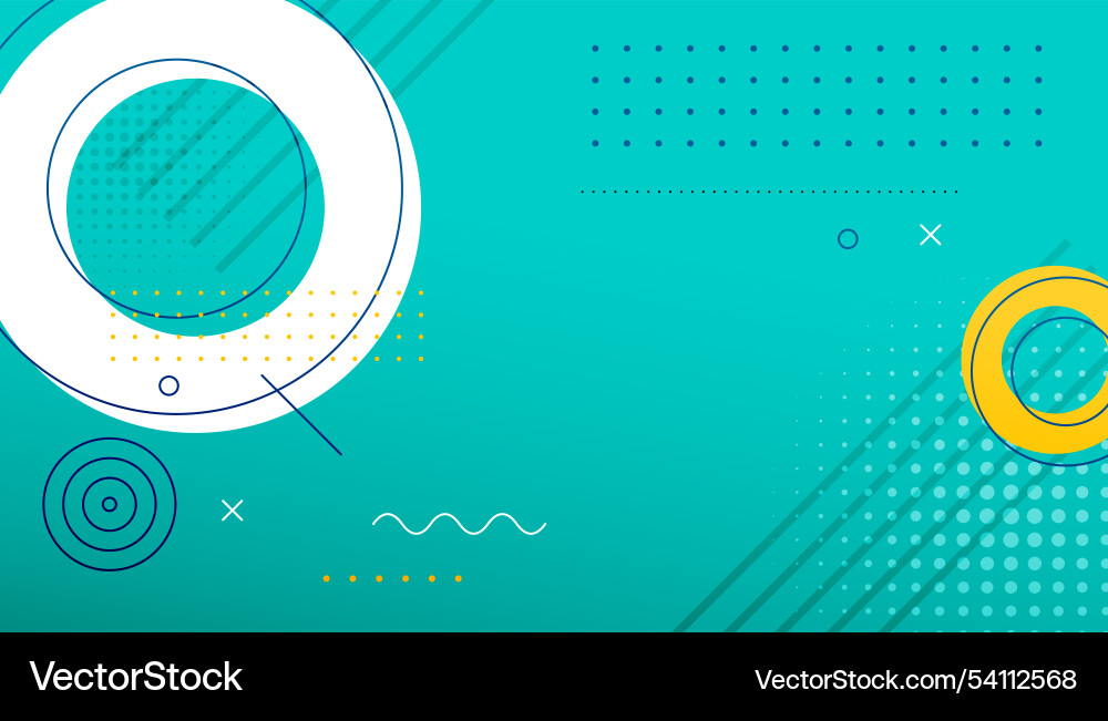 Retro-Stil abstrakte geometrische Formen Banner Retro-Stil abstrakte geometrische Formen Banner vektorbild
