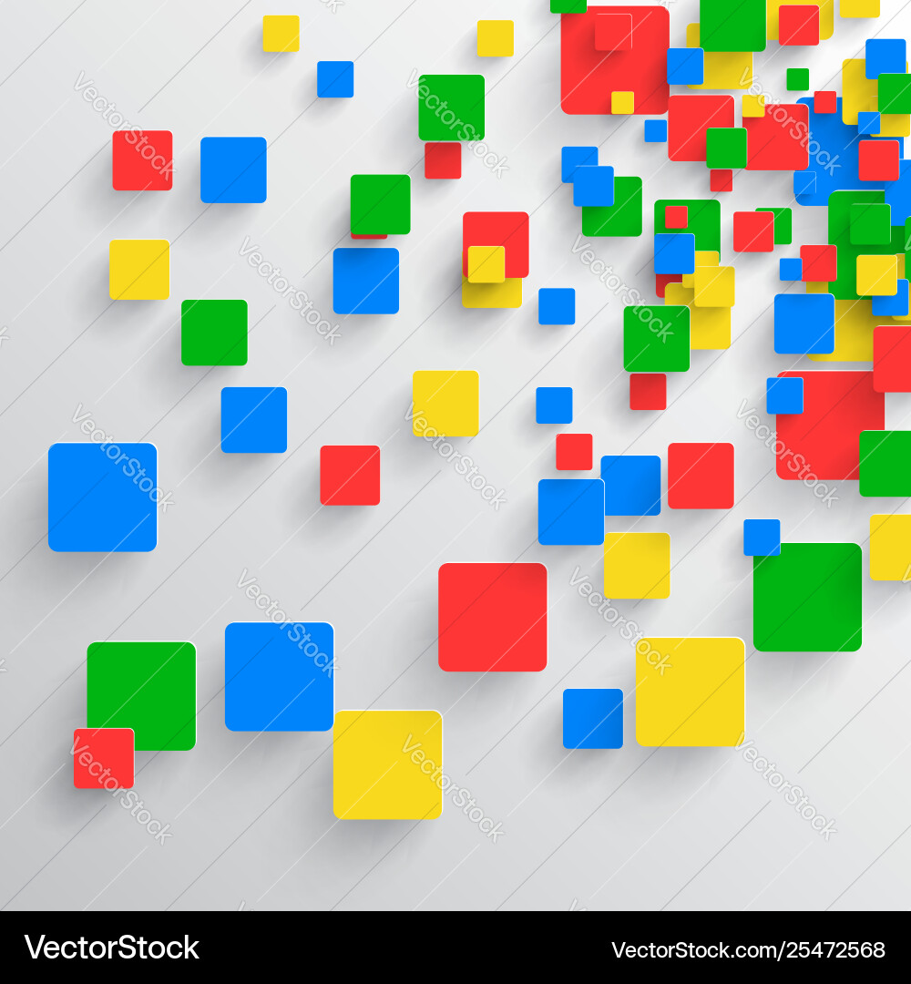 Rounded shape with shadow and colorful circle Rounded shape with shadow and colorful circle vector image