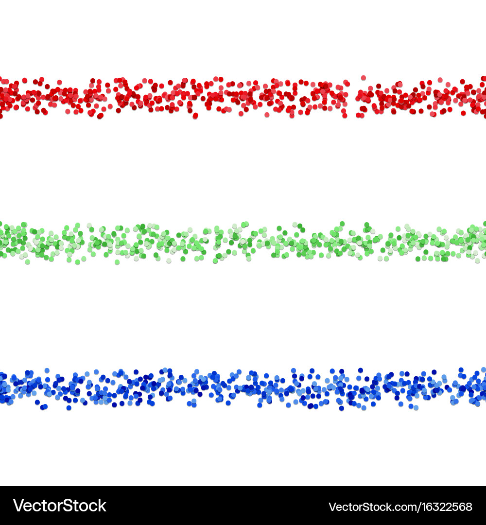 Seamless dot pattern paragraph divider line set Vector Image