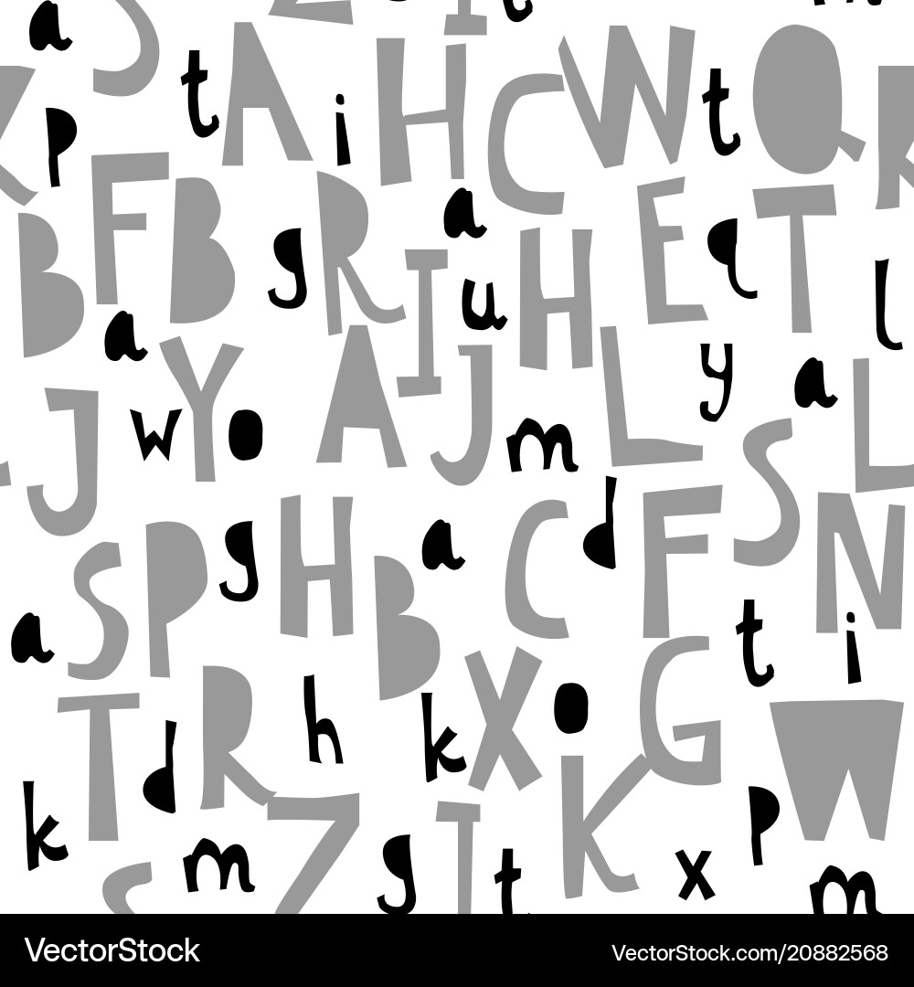 Seamless pattern with abc or alphabet Seamless pattern with abc or alphabet Vector Image
