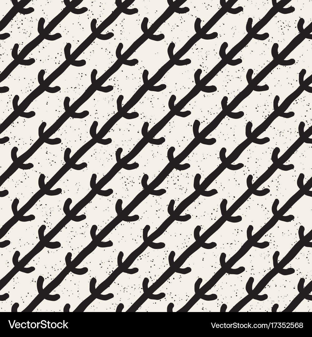Seamless pattern with hand drawn lines abstract vector image